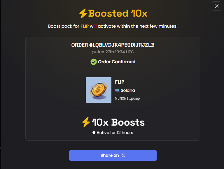 fliponchain's tweet photo. I TOLD EVERYONE AT 10K I WOULD SEND THIS TO 100K.

IT'S HALFWAY THERE, DO YOU GUYS BELIEVE ME NOW?

DEX BOOSTED AGAIN https://t.co/WGQZys1KbD