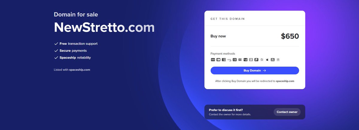 DnMaster74's tweet photo. Domain for sale

NewStretto https://t.co/7v6B5iFrfl