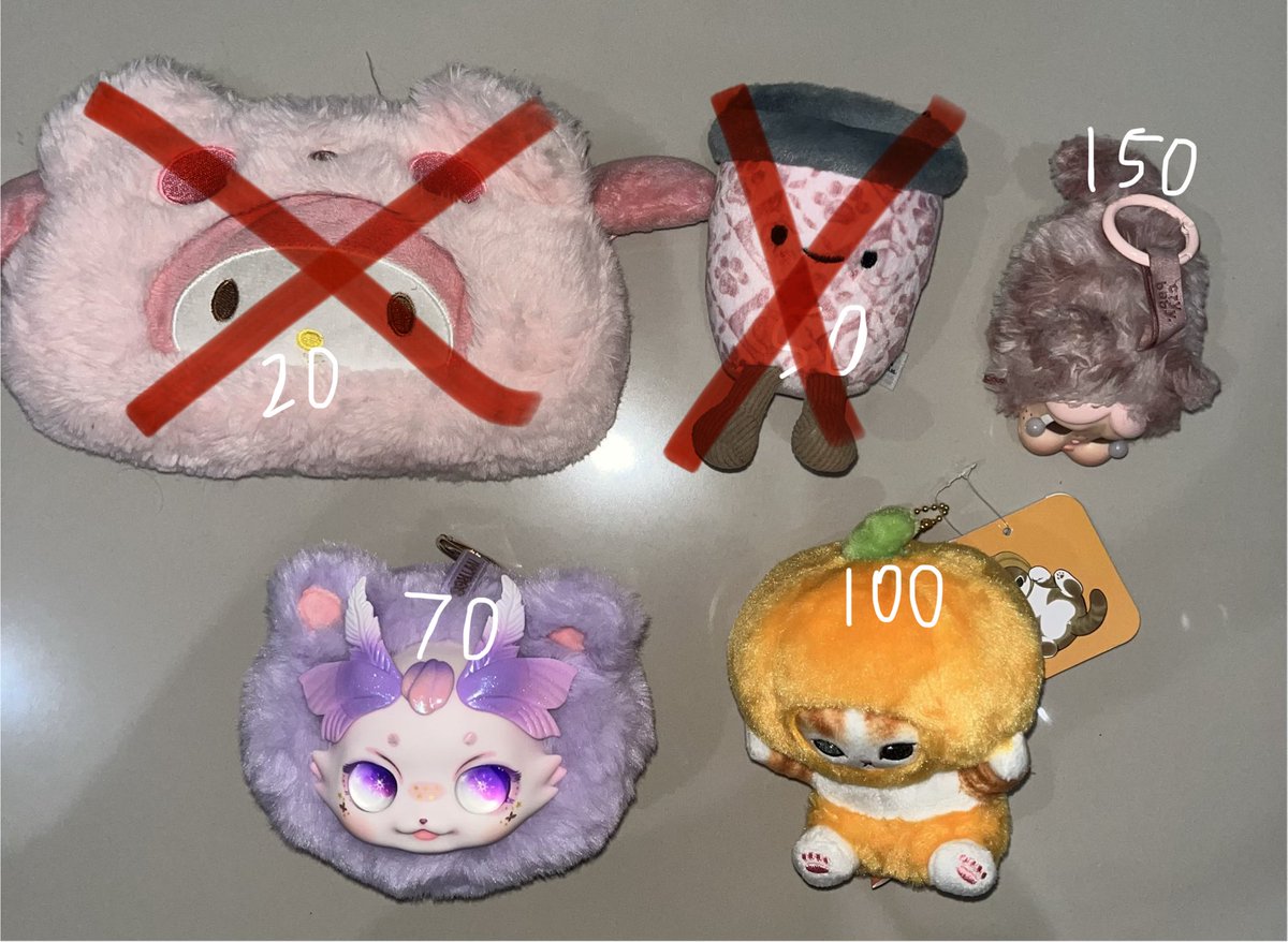 snoo__opy's tweet photo. wts bagcharm / keychain blindbox
• popmart crybaby wbc pink (no bnf, used) 
• maytree dumai purple head (no bnf, new)
• mofusand orange cat (new with tag)
ALL NEGOTIABLE, bisa 🍊 https://t.co/dwXtOHIGpY