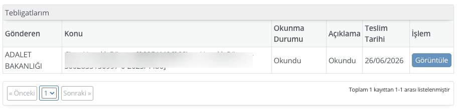 izzetseydaoglu's tweet photo. Ulusal Elektronik Tebligat Sistemi (UETS) kullanıcıları için önemli bir kolaylık sağlandı. UETS üzerinden gelen yeni e-tebligat bildirimleri e-Devlet üzerinden de görüntülenebilmektedir.

Özellikle UETS adresi kullanımı zorunlu olan avukat meslektaşlarımızın bilgisine sunulur. @rslgksy @TBBbilisim