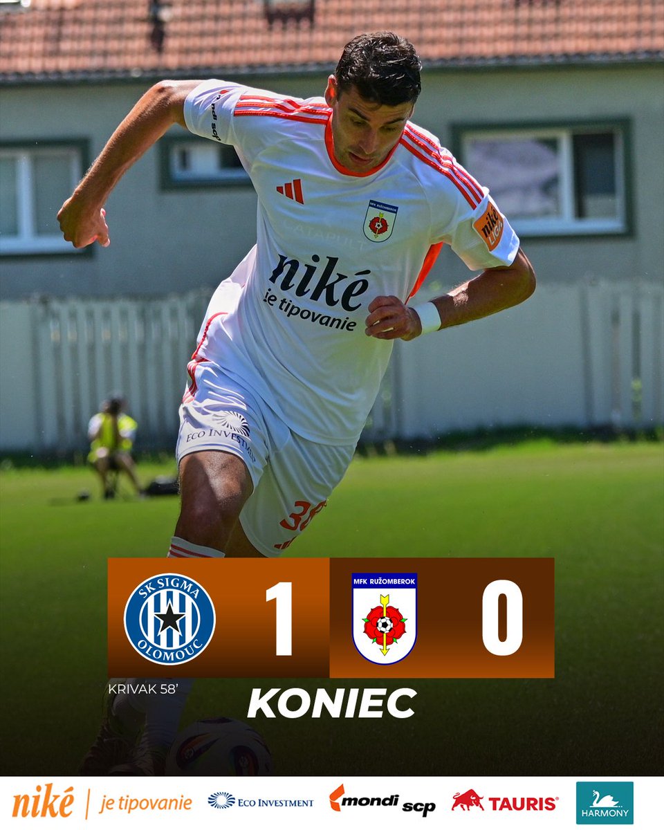 MFK_Ruzomberok's tweet photo. Prípravný duel so Sigmou Olomouc sa skončil našou prehrou 0:1.

#letnapriprava #priprava #mfkruzomberok #ruzadotoho https://t.co/rRvWSsAWKp