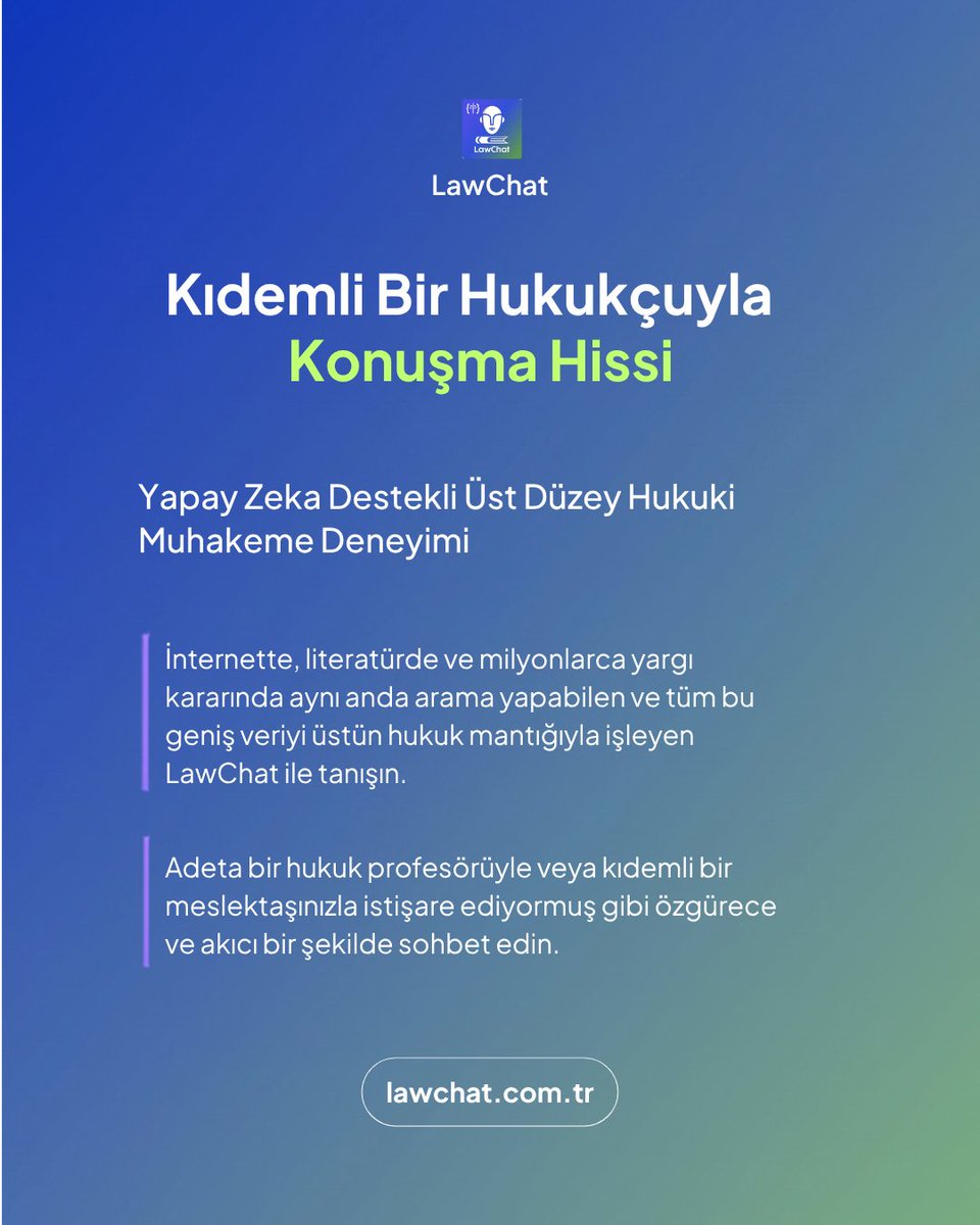lawchatai's tweet photo. Hukuk çalışmalarında daha hızlı, daha düzenli ve daha pratik bir deneyim için LawChat. ⚖️

Dilekçe hazırlama, emsal karar arama, mevzuat desteği ve hukuki araştırma süreçlerinizi tek platformda kolaylaştırın. https://t.co/beKtU8goLG