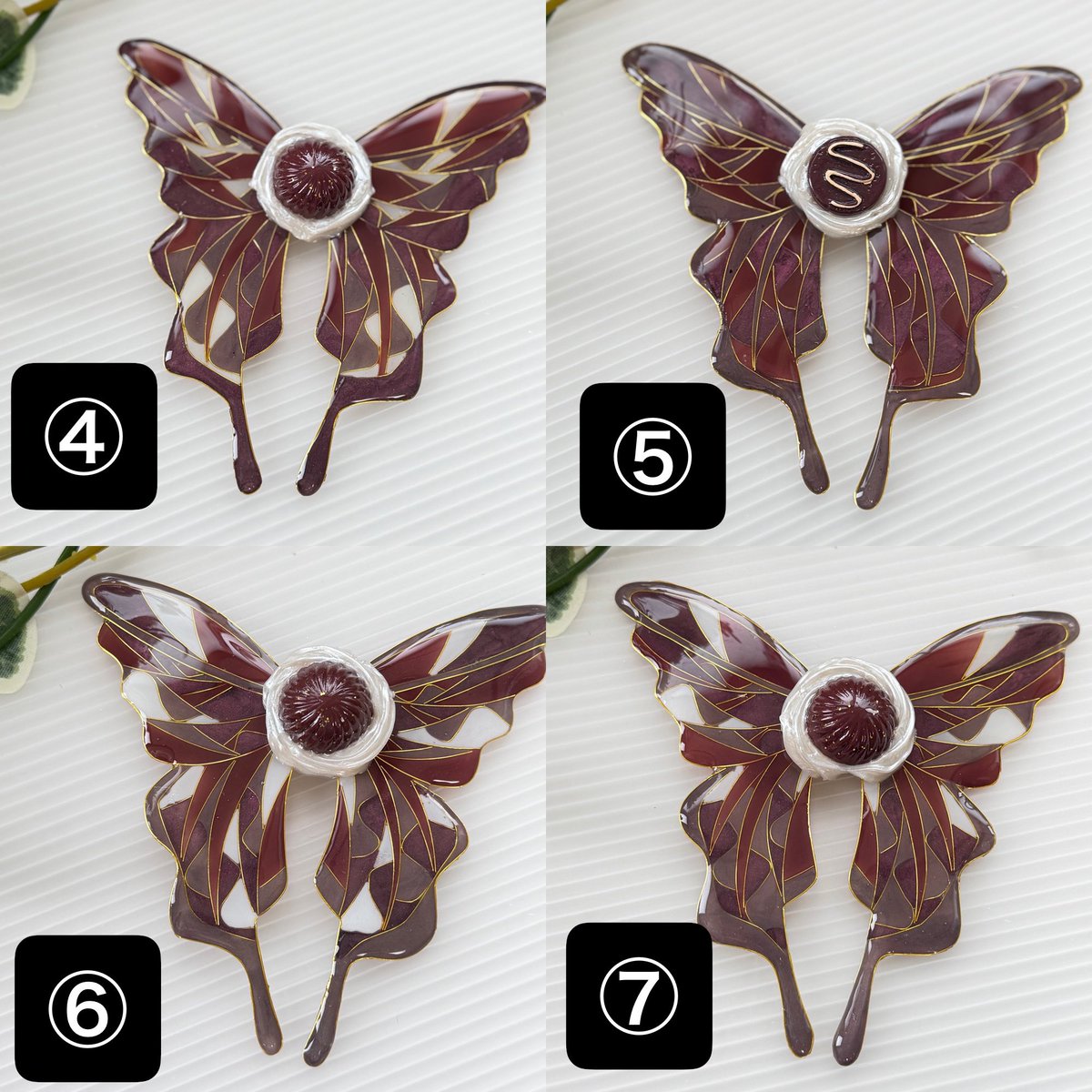 karasu_handmade's tweet photo. 🦋ツイ販🦋

ご希望の方はコメントでお伝えください。
返信後DM送らせていただきます。

①②ピアスorイヤリング
バッグチャームorバレッタ

大きさ○10×10cm

①②送料込み6000円
④〜送料込み5000円

支払:ゆうちょ振込or minne
よろしくお願いします！ https://t.co/2B82SlIjyK