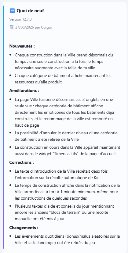 PlaneteKaria's tweet photo. Version 12.7.0 en ligne ! https://t.co/sfepf9QWOL