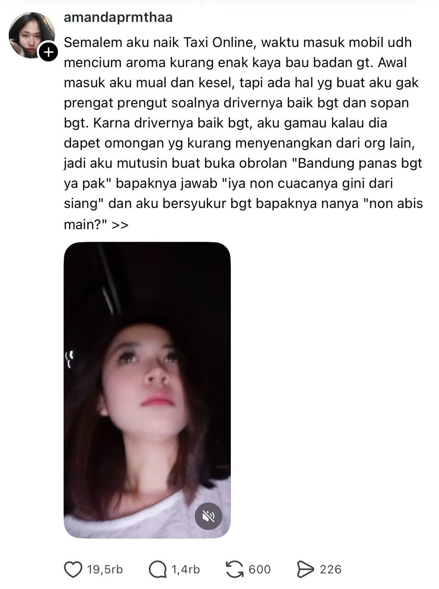 myshawti's tweet photo. Pas baca di awal ih jahat banget 😭😭😭

Pas baca sampai akhir sehat selalu kakak baik dan dilimpahkan rezekinya, amin ✨🙏🏻 https://t.co/q2xSWA3WiP