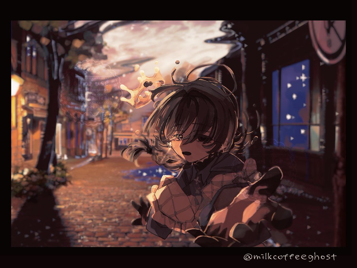 milkcoffeeghost's tweet photo. #6月のVTuberフォロー祭り‍ 
#絵柄が好みって人にフォローされたい

. ミルクとコーヒーが 混ざった おばけ
. 創作キャラクター であり 創作者
. 架空の街を紡いでいる🪡🚪 ̖́

💭𓂃♡ ↻ 𐁑 https://t.co/2KCE210U7z