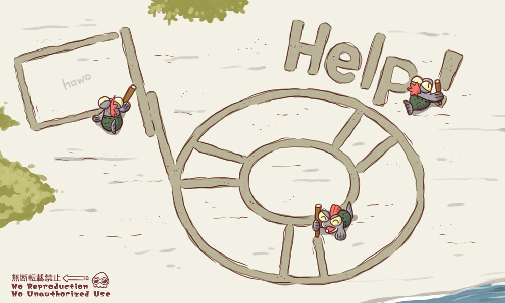 Splatoon_hawo's tweet photo. 🛟Help！🐟🐟🐟
#コジャケーズ遭難 https://t.co/5irSpeJAhS