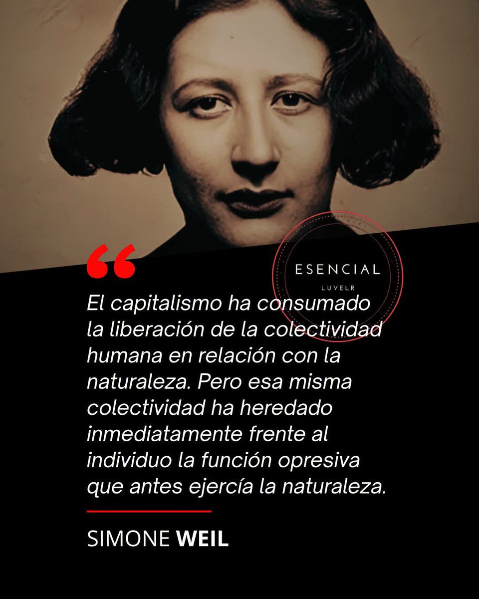 ManuelGarciaOri's tweet photo. #SimoneWeil https://t.co/3V9ZSsqJan