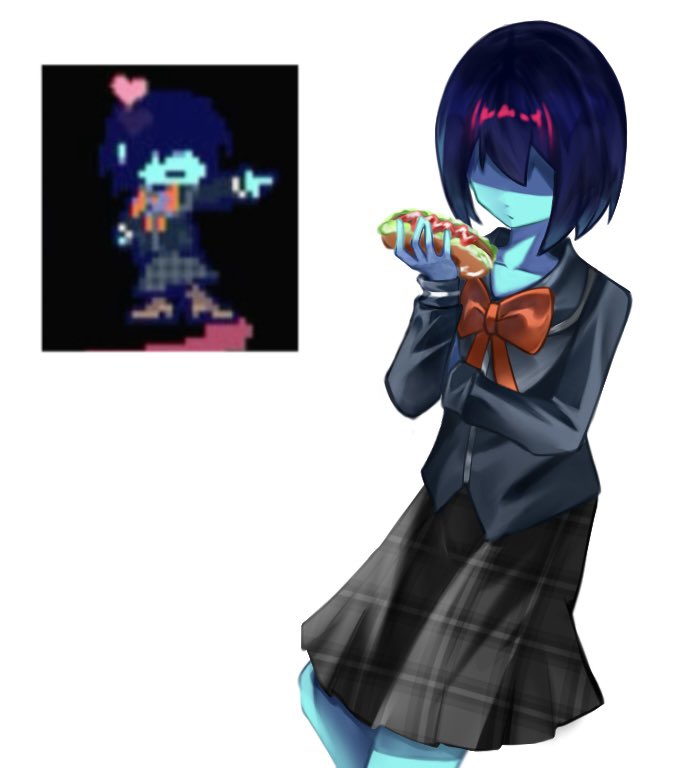 S_bbb_2's tweet photo. 夢見てる
 #deltarune #deltarunespoilers https://t.co/dRpKBgRnIQ