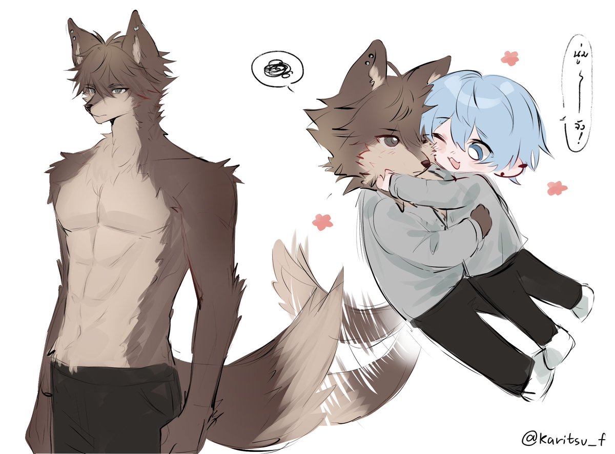 karitsu_f's tweet photo. Why so fluffy?🐺🐾

fuwa wolfie owner;3 @kyokung_002 https://t.co/E6q6fNDPzz