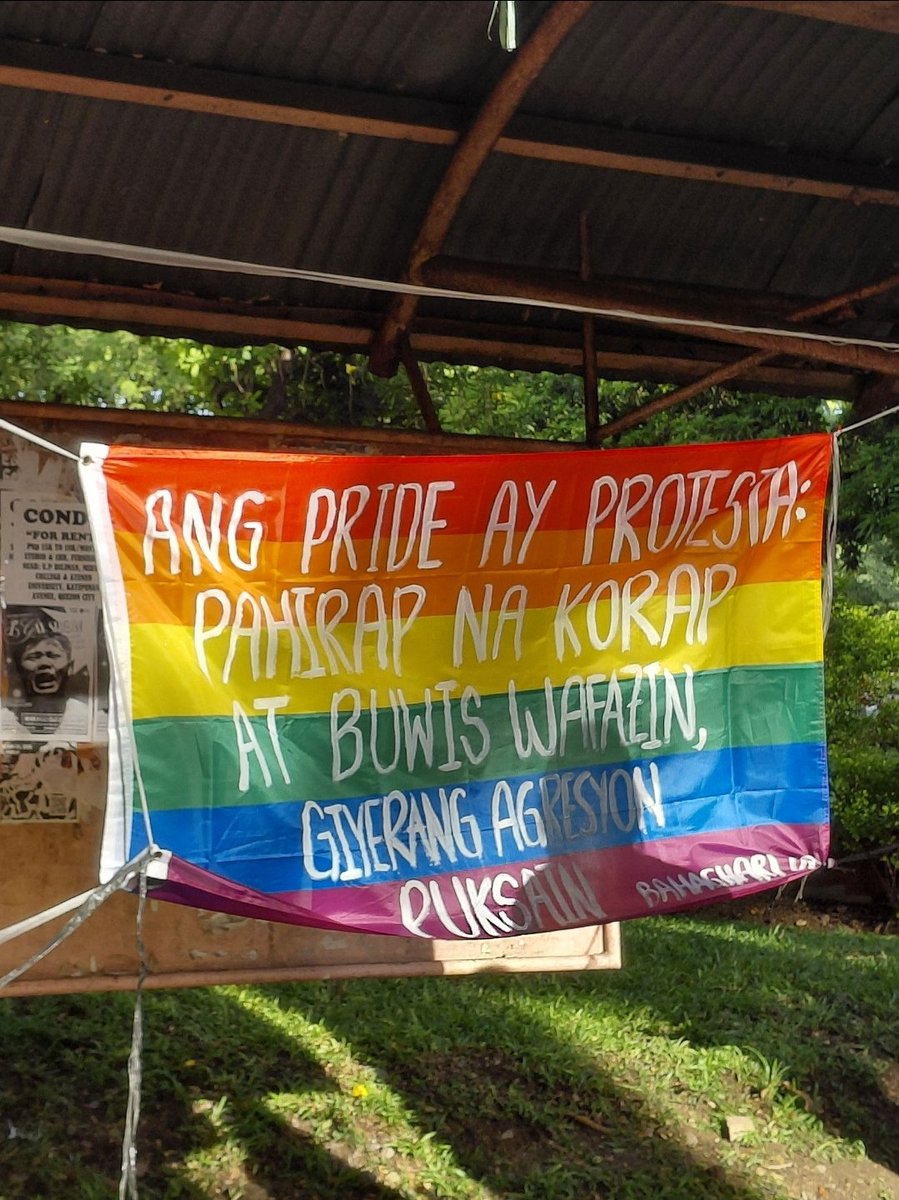 sikoloheasta's tweet photo. ang pride ay protesta. https://t.co/D2jPjI7HMk