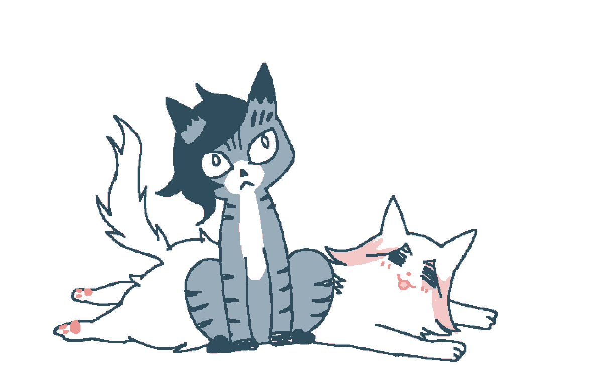 inekaritan's tweet photo. アニメ始まったら、昔描いた絵を今描きなおして見ようかと思ってる🐱 https://t.co/Ok3Uw9WmkB