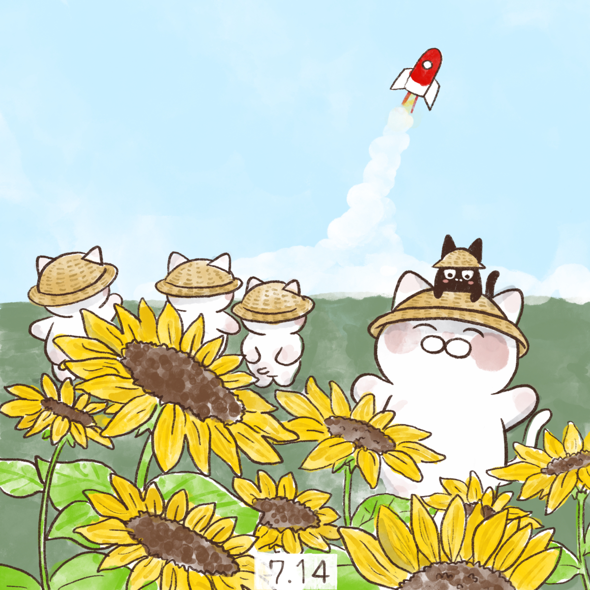 yamatokotobacat's tweet photo. 7月14日【ひまわりの日】
1977年のこの日、日本初の気象衛星『ひまわり』がアメリカのケネディ宇宙センターから打ち上げられたことを記念して制定されました。 https://t.co/slDEx9wCJ7