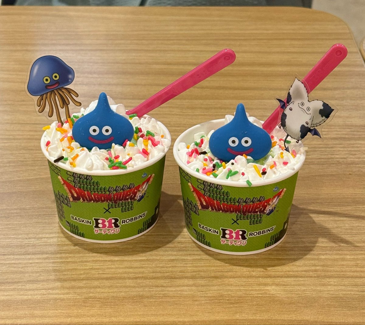 23ki_zn6's tweet photo. スライムタチガアラワレタ！

イオン小郡で久しぶりのサーティワン。
7月も来なきゃ🌳 https://t.co/I33vMQ6zRZ