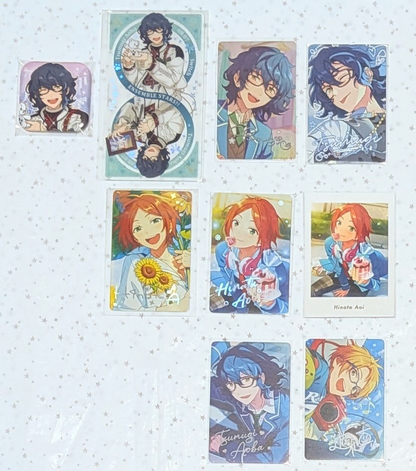 87kirin_trhk's tweet photo. 【買取】あんスタ 綻放 星楽 9周年 キャラカード 珍蔵 夢ノ咲 星辰缶バッジ ぱしゃっつ

譲:かかった金額〜+送料

求:
画像(下段は他含めてのみ)
つむぎ.真.ひなた(友人分)

抱き合わせ、他グッズの買取ご相談◎
定価(かかった金額)以上もご相談可能(ひなたは確認のためお時間頂きます。) https://t.co/TnEaBObsdW