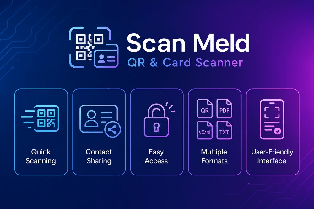 JamesAnder007's tweet photo. Struggling with business cards and QR codes? Scan Meld makes it effortless! Just point, scan, and connect. Your networking just got easier. #ScanMeld #Efficiency https://t.co/ZZcPLLKaFX