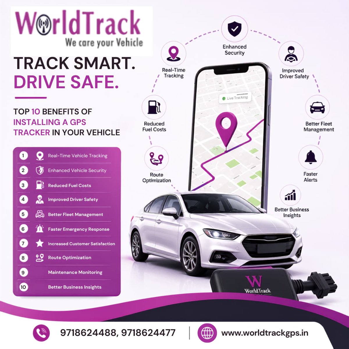 worldtrackgps's tweet photo. 𝙔𝙤𝙪𝙧 𝙫𝙚𝙝𝙞𝙘𝙡𝙚 𝙞𝙨 𝙤𝙣𝙚 𝙤𝙛 𝙮𝙤𝙪𝙧 𝙢𝙤𝙨𝙩 𝙫𝙖𝙡𝙪𝙖𝙗𝙡𝙚 𝙖𝙨𝙨𝙚𝙩

A GPS Tracker helps you:
Real-time tracking
Better vehicle security
Lower fuel costs
Driver monitoring
Route optimization
Smarter fleet management

Read our guide
https://t.co/iKKx4MjQlK https://t.co/YagtnSOnmG