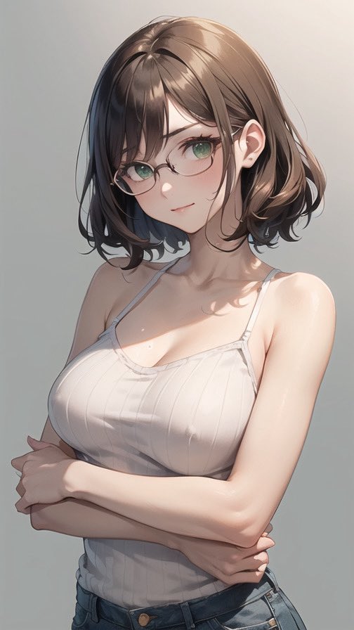 ❤️めい様❤️ ん？お疲れ様ッ💚 MAY-メイ-三女 SFW anime-style illustration #AI