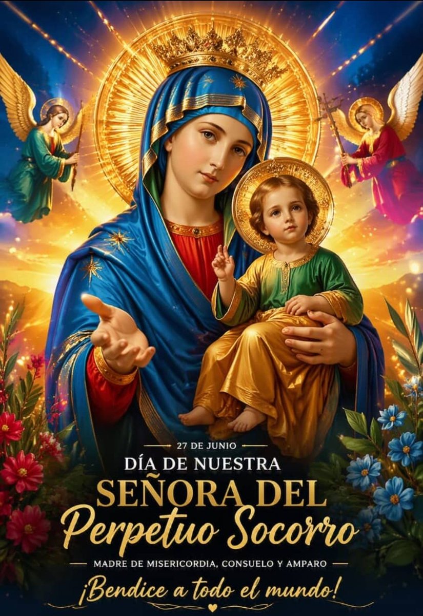 duche61's tweet photo. 27 de junio dia de la señora del perpetuo socorro

"....A la Virgen del Perpetuo Socorro se le pide ayuda en cualquier dificultad, necesidad, enfermedad, problema familiar,especialmente en situaciones de desesperanza, dificultades económicas o momentos de gran aflicción...." dejl https://t.co/41n6iK0iXW