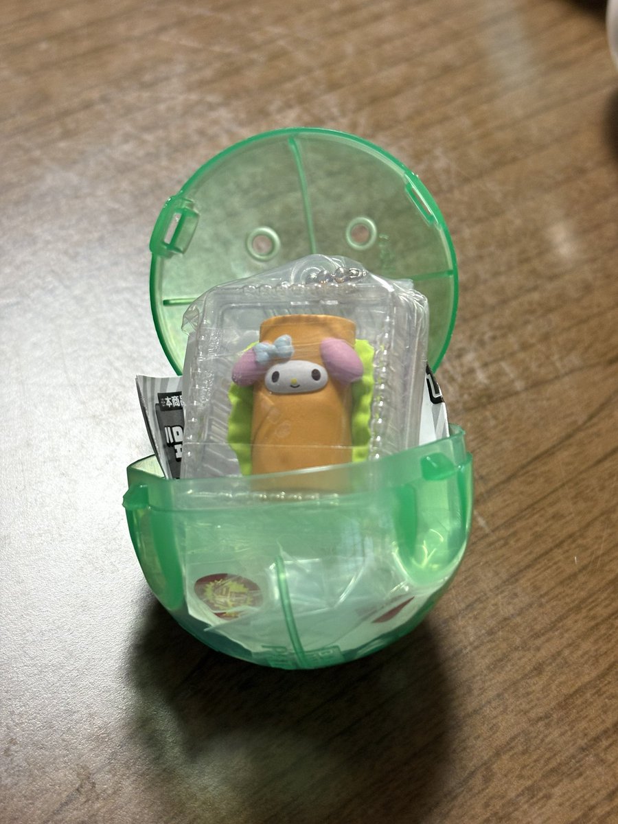 843794a's tweet photo. 【交換】サンリオキャラクターズ なりきりお惣菜マスコット ガチャ　ガチャガチャ

譲  マイメロ マイメロディ
求  キティ

郵送にて交換希望です。
気軽にお声がけ下さい。 https://t.co/eONUTEIXXa