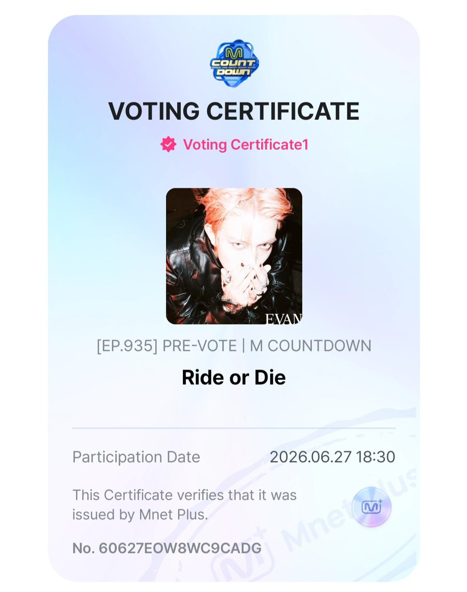 ploy1272's tweet photo. ไปโหวตให้พี่กันค้าบ ลุยๆ 💪💚 
#EVAN #에반 #RIDE_OR_DIE 
#EVAN_1stDigitalSingle
#RIDE_OR_DIE_OutNow https://t.co/i5xzgXUacA