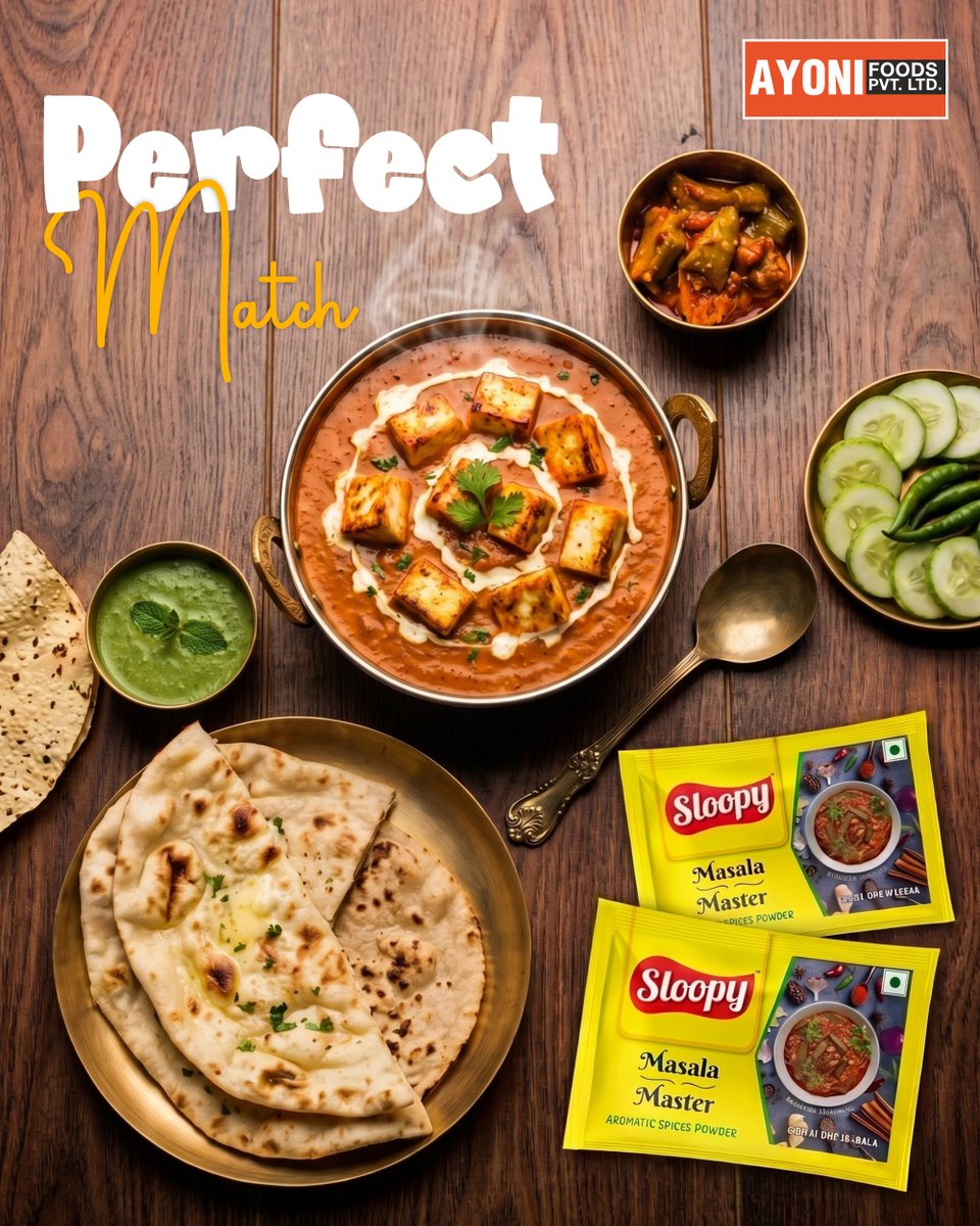 sloopynoodles's tweet photo. A perfect meal starts with the perfect masala. 🌶️

[Masala Master, Sabji Masala, Kitchen Masala, Masala]

#masalamaster #masala #leezy #sloopy #ayonifoods https://t.co/XmZ44AqePW