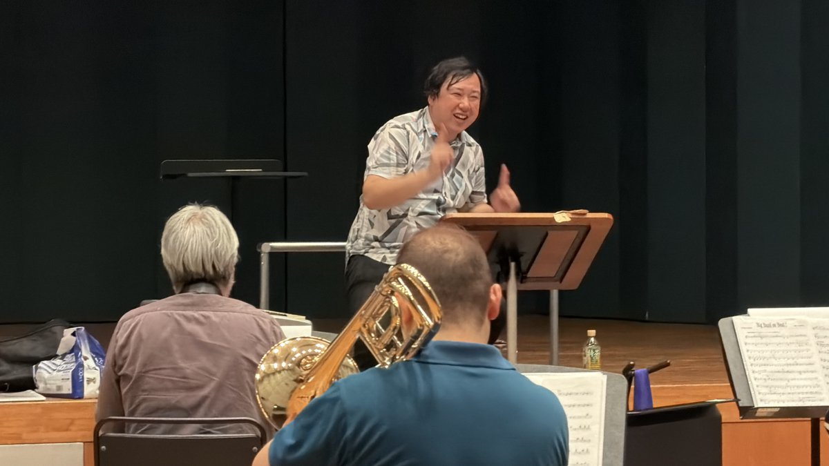 Humming_hall's tweet photo. 【東大和WO 吹奏楽WS特別企画！】
増圭介先生による音楽座ミュージカル「マドモアゼル・モーツァルト」吹奏楽コンサート本日6回目の練習でした✨通常練習としては本日がラストでございました…！本番での演奏会、大変楽しみにしております🎵 https://t.co/m0YZR4SEPS