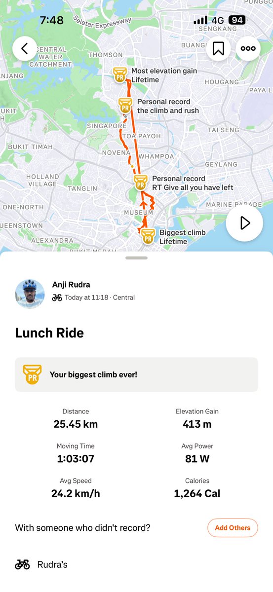 RudraRF's tweet photo. #Bicycleride # BicycleLover #Singapore #Fun https://t.co/pSkLK21Vlf