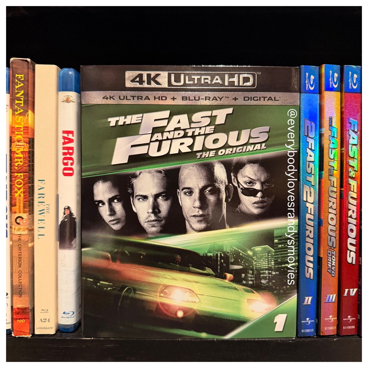 RandysMovies's tweet photo. Movie: #TheFastAndTheFurious (2001)

Starring: #PaulWalker #VinDiesel #MichelleRodriguez #JordanaBrewster #RickYune #ChadLinberg #JohnnyStrong #MattSchulze #TedLevine #ThomBerry #JaRule

Directed By: #RobCohen

#FilmTwitter
#4kBluRay 
#MovieNerd 
#MovieCollector
#4kBluRayCollection 
#MovieCollection 
#MovieBuff
#TheFastSaga
#PhysicalMedia 🏎💨