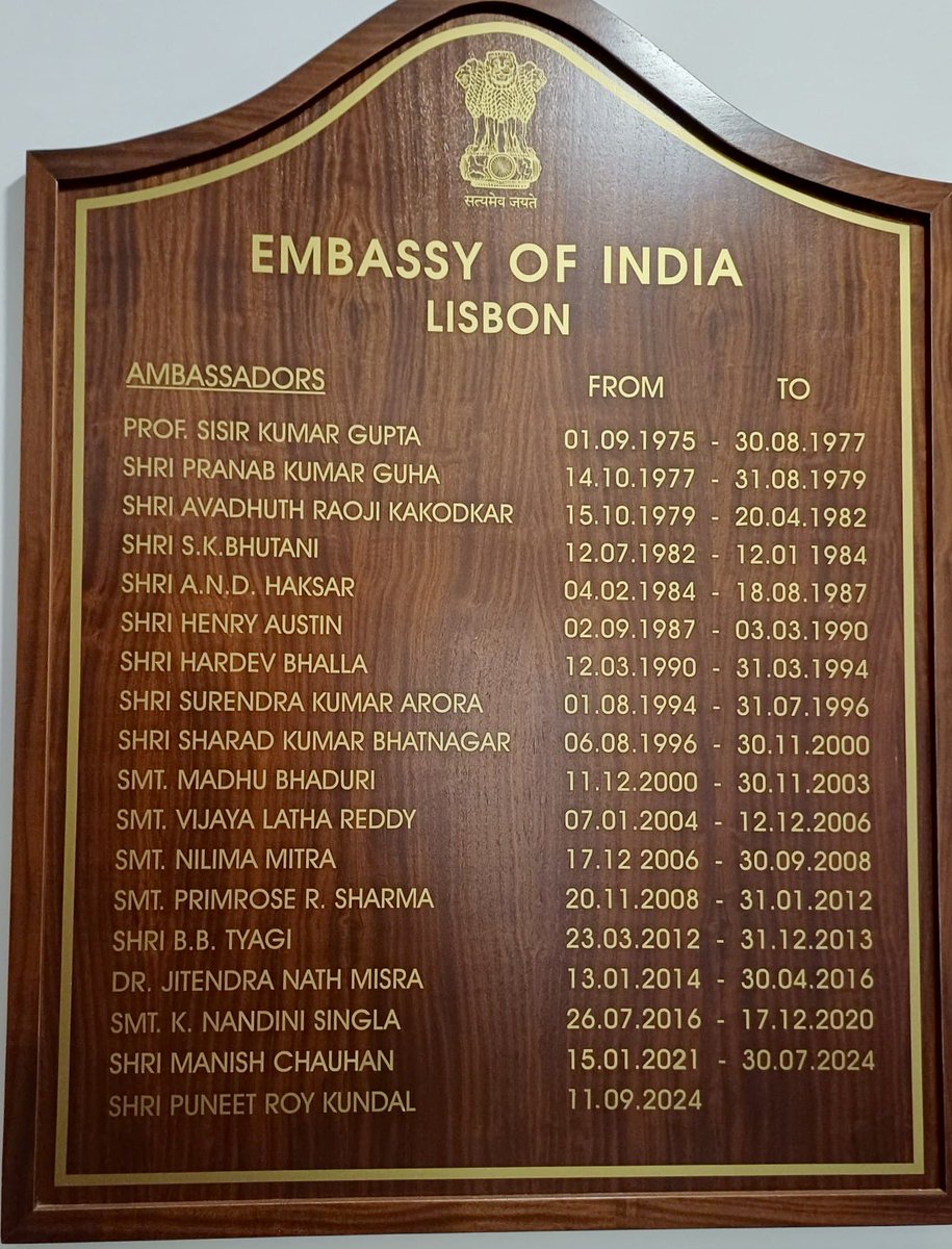 IndiainPortugal's tweet photo. The Embassy of India @IndiainPortugal is deeply saddened to learn of the passing of Amb. Primrose R. Sharma, the first woman IFS officer from state of Manipur and former Ambassador of India to Portugal (2008–2012).

Amb. Sharma is fondly remembered in Portugal for her contribution to strengthening India–Portugal relations and her warm engagement with the Indian community.

The Embassy extends its heartfelt condolences to her family and loved ones.

@MEAIndia