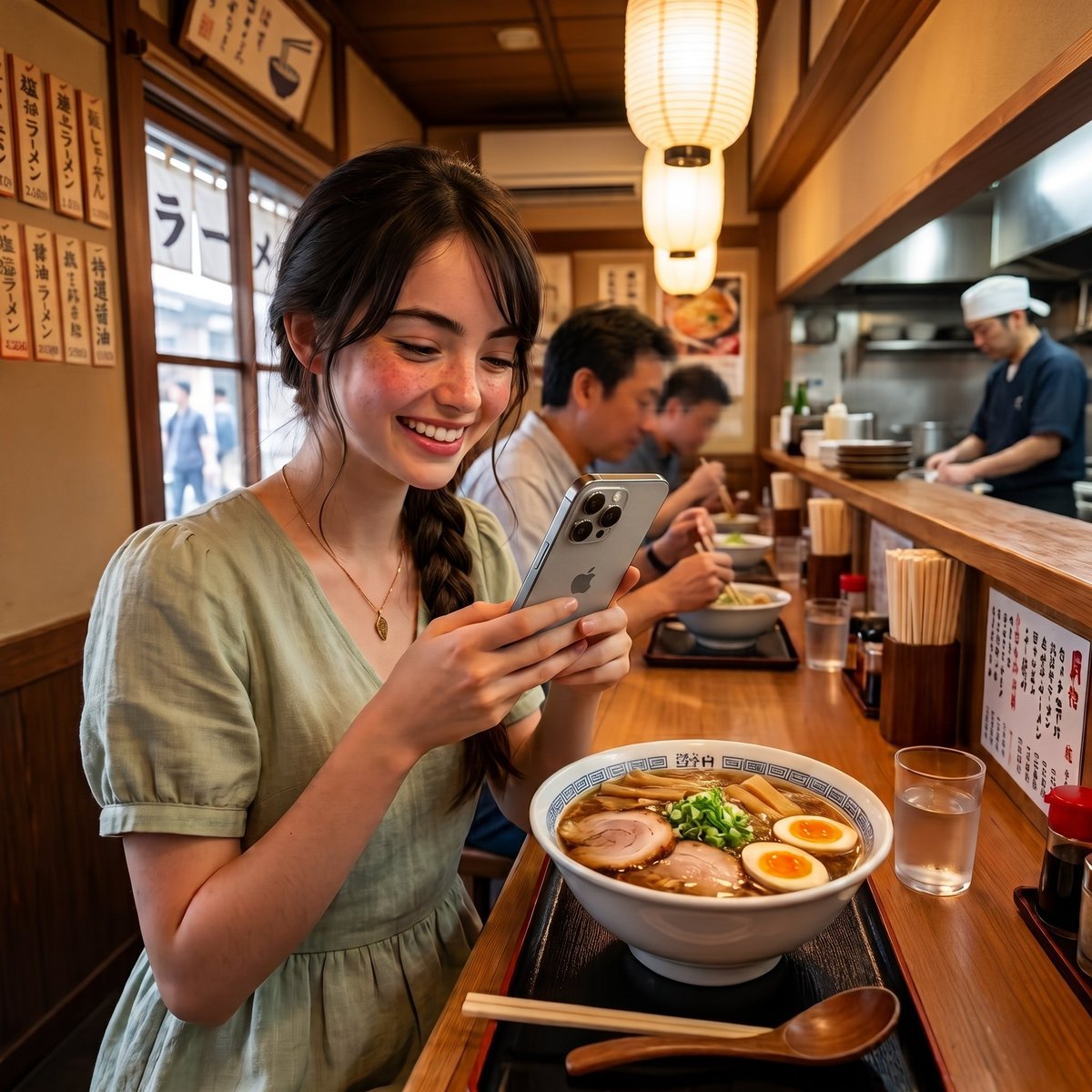 kno_ph's tweet photo. 憧れのラーメンに出会えた、インバウンドの旅行者

#AIイラスト https://t.co/0IBf56WUNU