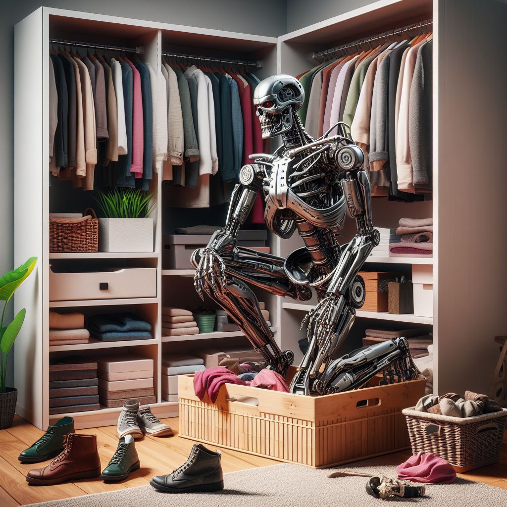 T800DoingThings's tweet photo. Organizing a cluttered closet and deciding what to keep or donate https://t.co/fyJAyPf44h