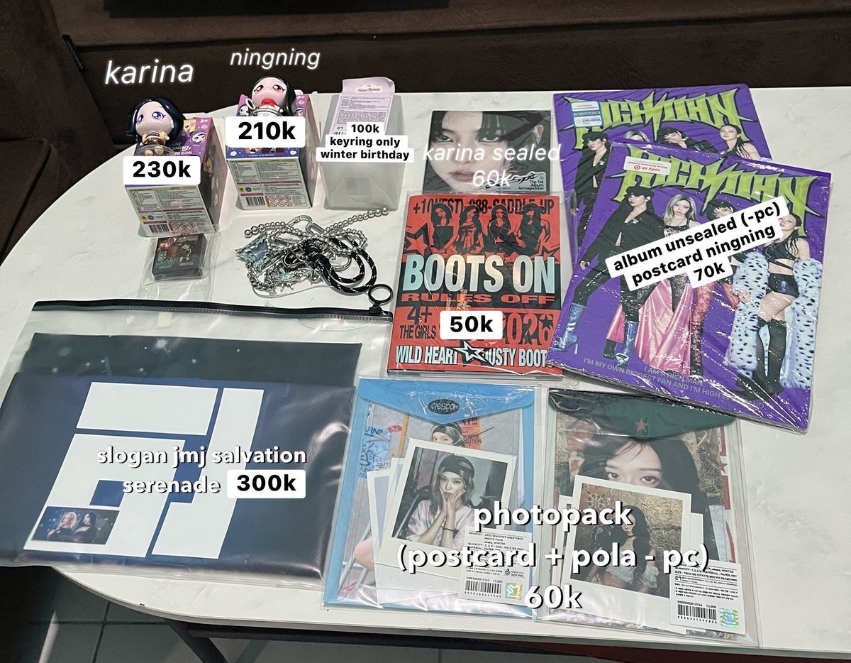 minjeongoppa's tweet photo. wts / wanna to sale

mostly all about aespa
harga ada di gambar
not include admin orens
prefer take all atau take banyakan
dom palu sulteng

aespa photocard karina winter giselle  ninggning wts lfb carmen mathhew zb1 carmen h2h 에스파 포카 https://t.co/E5RDAcB3vS