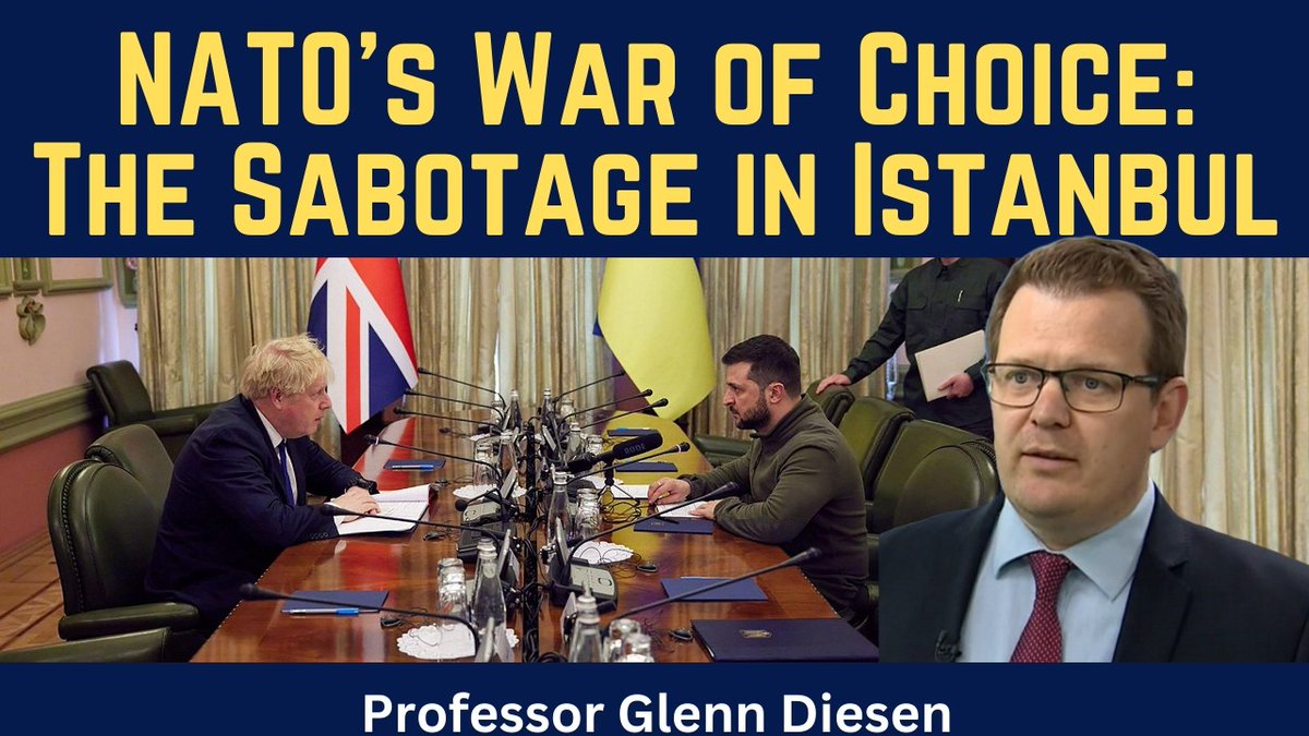 Glenn_Diesen's tweet photo. The evidence for why the Ukraine War is NATO's war of choice: The Sabotage of the Istanbul Agreement
https://t.co/lmySGRR6YN https://t.co/qbydIle90R