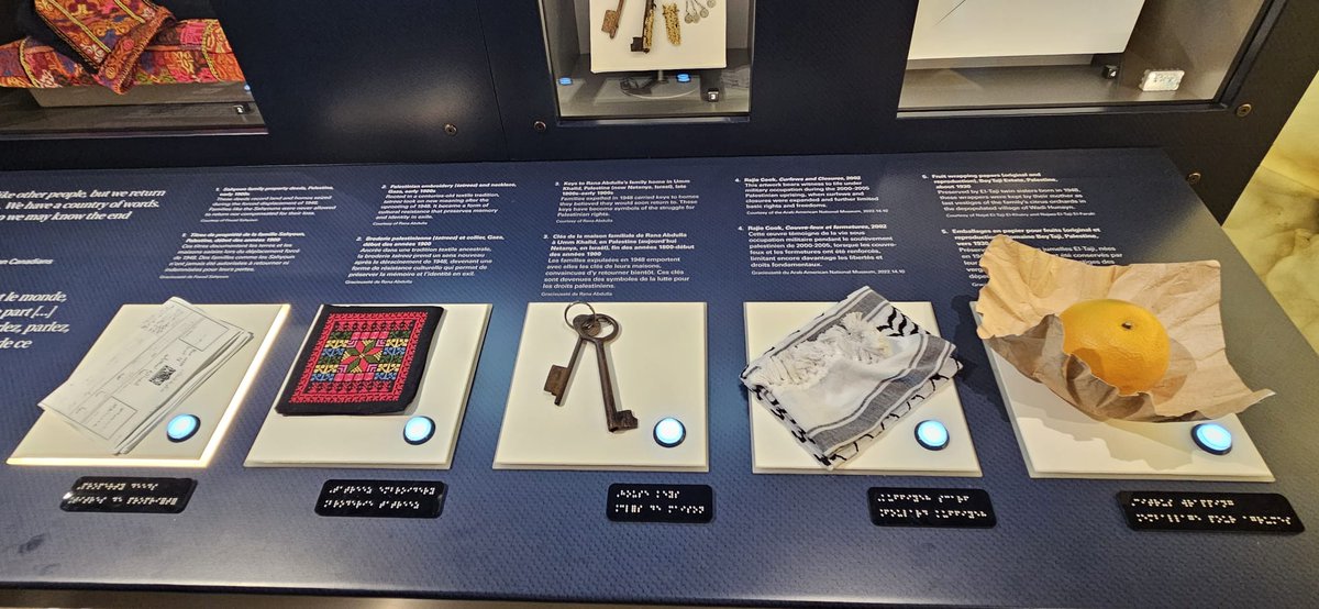 SalmaZahid15's tweet photo. On Friday night at the Canadian Museum of Human Rights in Winnipeg, a new exhibit “Palestine Uprooted: Nakba Past and Present” was debuted, and it opens to the public today. 🧵 https://t.co/DyQWQzD11O