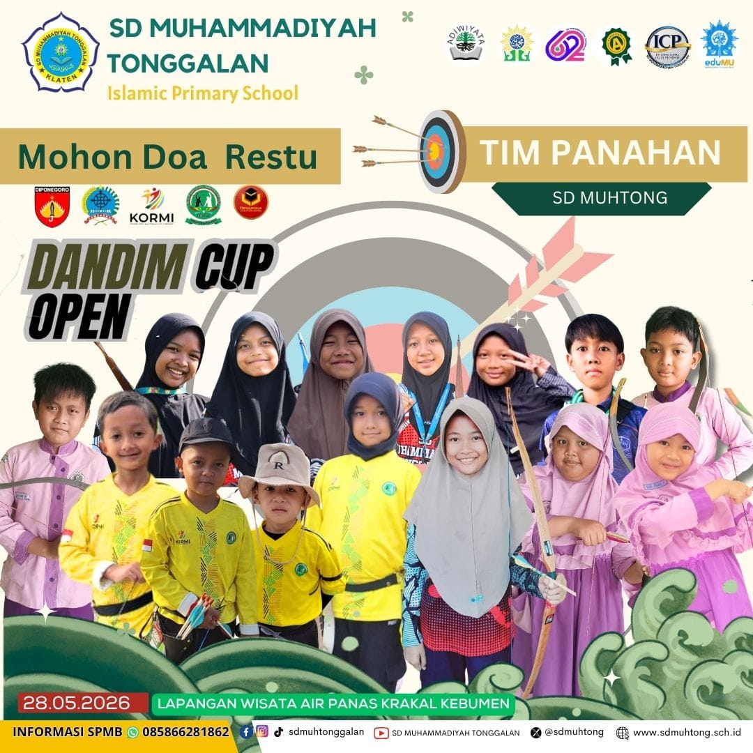 sdmuhtong's tweet photo. Mohon doa restu Tim Archery SD Muhammadiyah Tonggalan di Dandim Cup Open di Lapangan Wisata air panas Krakal Kebumen
=
Contact Us
For More Information
SD Muhammadiyah Tonggalan
📱 Narahubung SPMB :
     085866281862  
     https://t.co/gSlc1qg4zP 

#sdmuhtongjuara https://t.co/wJvtZy3vHn