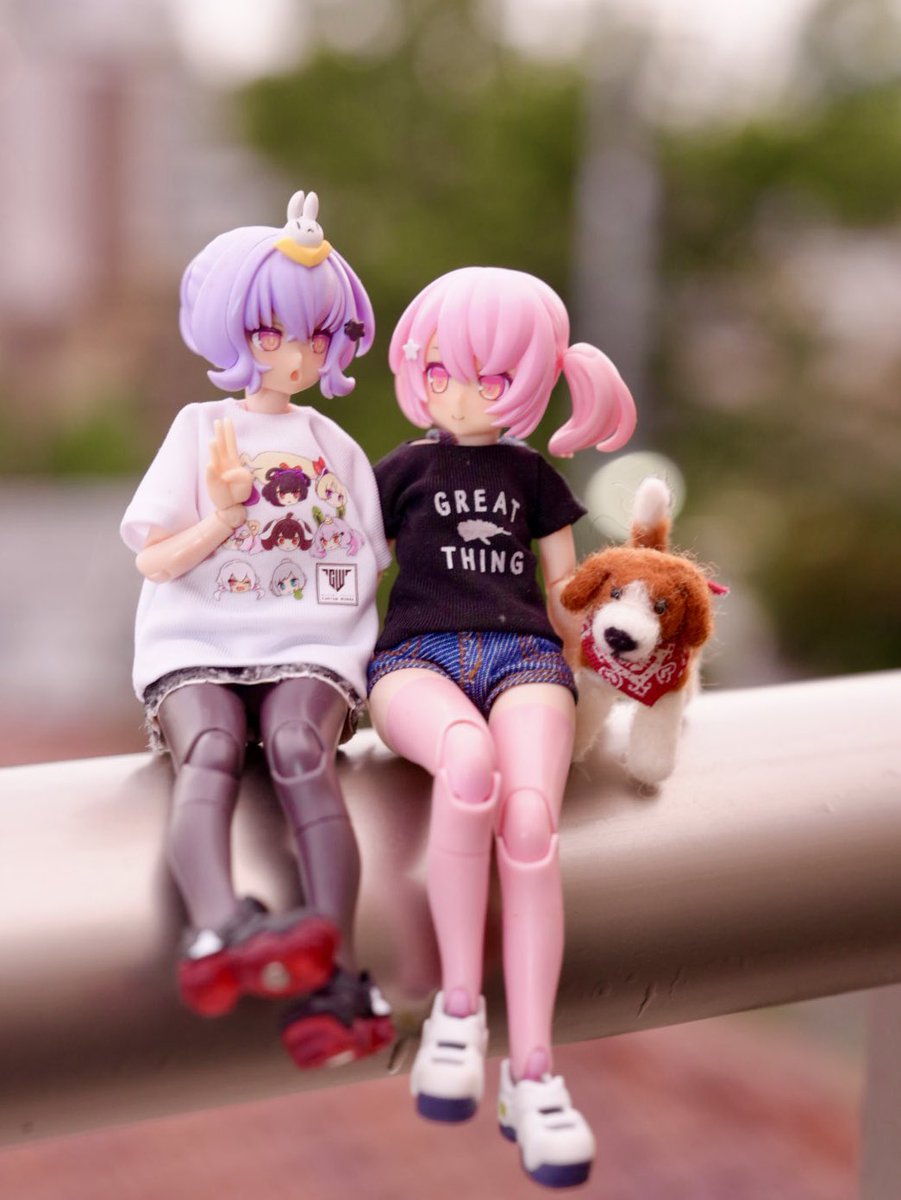 メガミデバイス改造シームレスボディXL hyenaフェイス、布服付き 雨止みの夕焼けでぽかぽか～ #モチファク #hyena #アストロ衣装