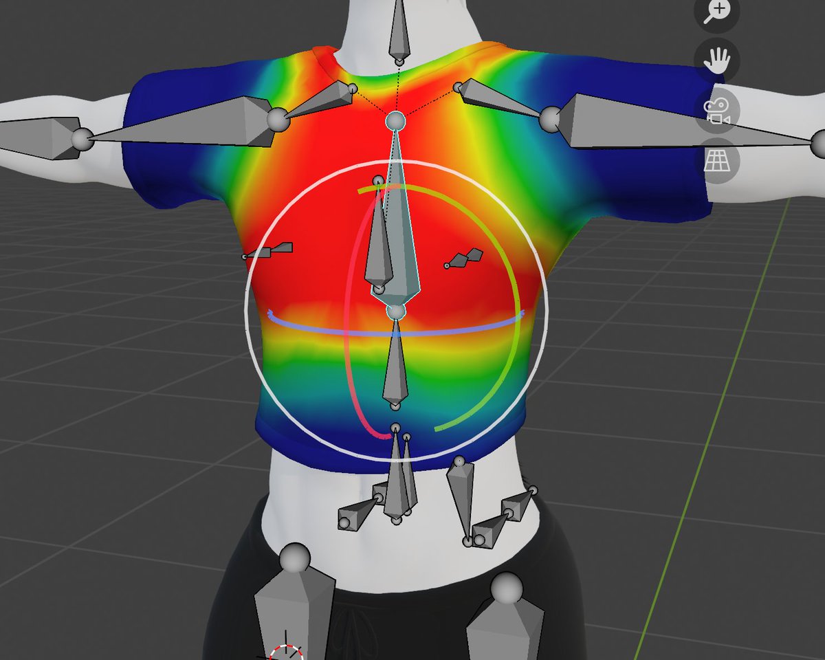 Lifthen's tweet photo. Been working on some new clothing for the Archer model #Blender #Vrchat #clothes #customavatar https://t.co/xp1fjrRXhf