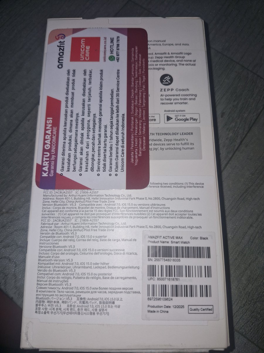 ishvaraboy's tweet photo. WTS Amazfit Active Max Smartwatch

💸 : 2.5jt

Minus pemakaian
Kelengkapan
- Device
- Strap (22 mm)
- Charging Dock
- Box

Bisa COD n via oren 🍊
✅ Membeli = Setuju (No Komplain)

fast respon whatsapp https://t.co/VKlKgHEwlK
#wts #zonauang #zonajajan #amazfit #smartwatch https://t.co/JPVQGL6SZX