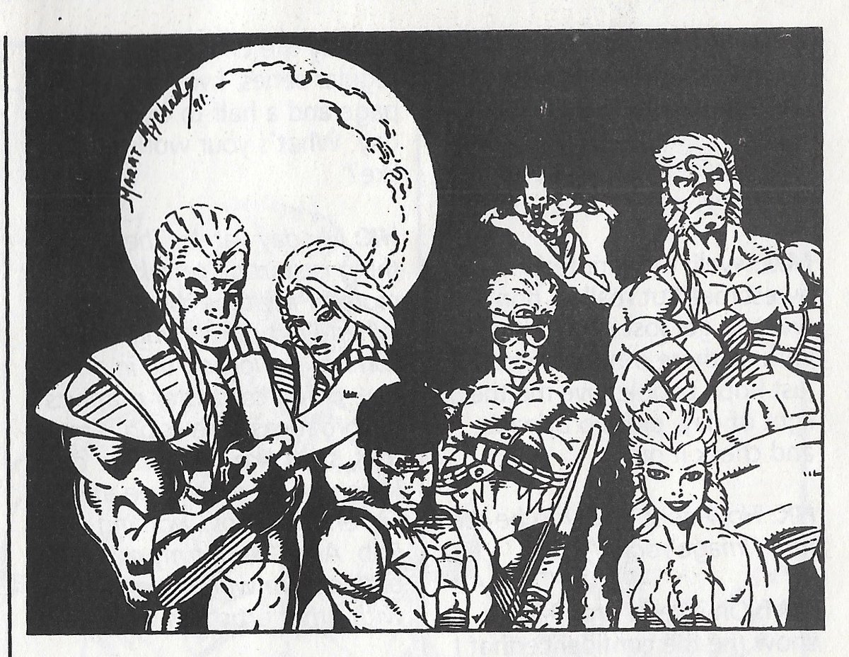 RobMessick's tweet photo. An old Brigade news blurb and art from before the series launch. Th second image with the moon was from 1991.
Brigade created by @robertliefeld
@ImageComics @MaratMychaels
#WhereisPaulScottsBody #Battlestone #SeaHawk #ColdSnap #Kayo #Atlas https://t.co/LmiWRhcvR8