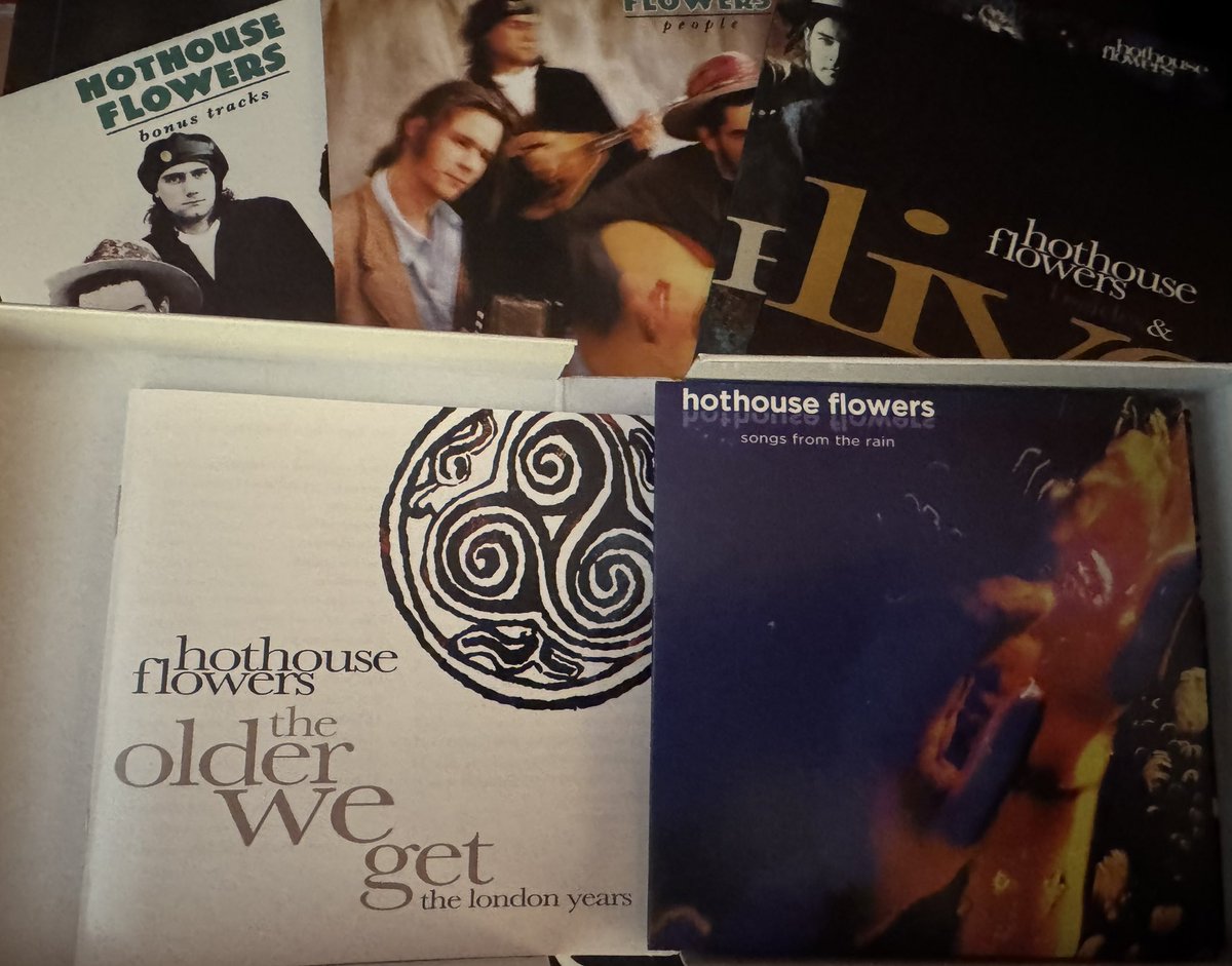 GuyB_rockshow's tweet photo. A real treat for the weekend. Working through this wonderful @hothouseflowers box set in the house and for a BBQ party outdoors later. Have a strong connection to this music and lots of live and bonus material to discover.  
Happy weekend one and all x https://t.co/cap56bEdfF