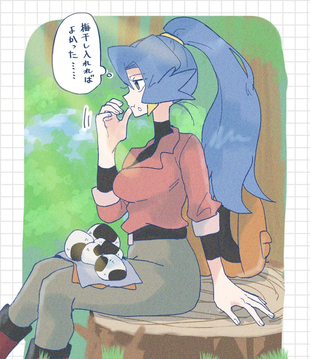 wtib_'s tweet photo. デカおにぎりを生成するイブキお嬢様が最高すぎたので……過去絵修正＆再掲！！ https://t.co/HwDDuRPkw8