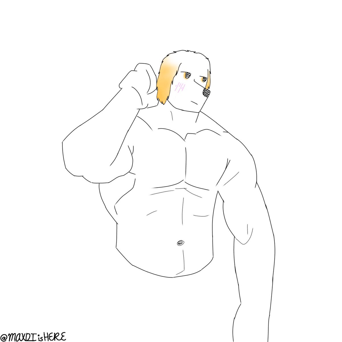 MAXDIisHERE's tweet photo. Have you ever thought of your OC being in a big and buff body??? I have, lol. #artwork #art #furryart #furry #MuscleArt #musclegutfurry https://t.co/oYmipKCw1h