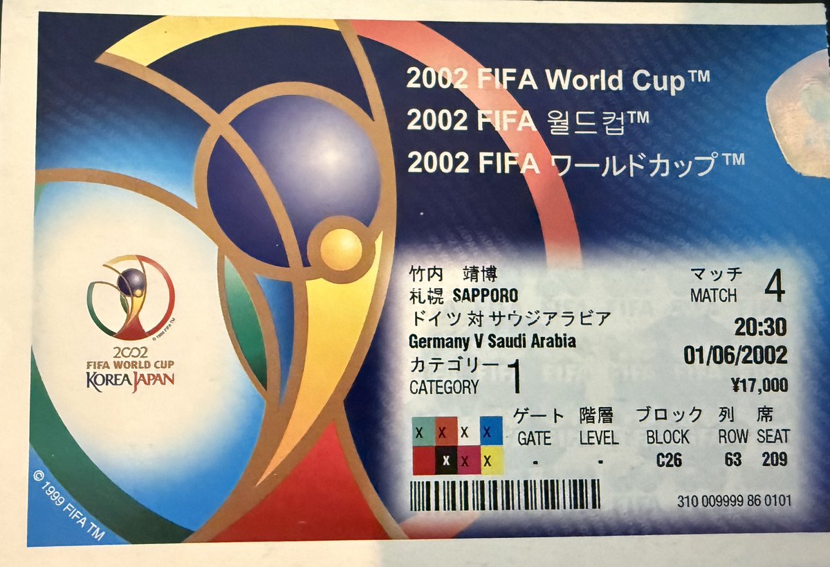 ワールドカップが盛り上がるたびに、2002年日韓W杯の記憶が蘇る。唯一