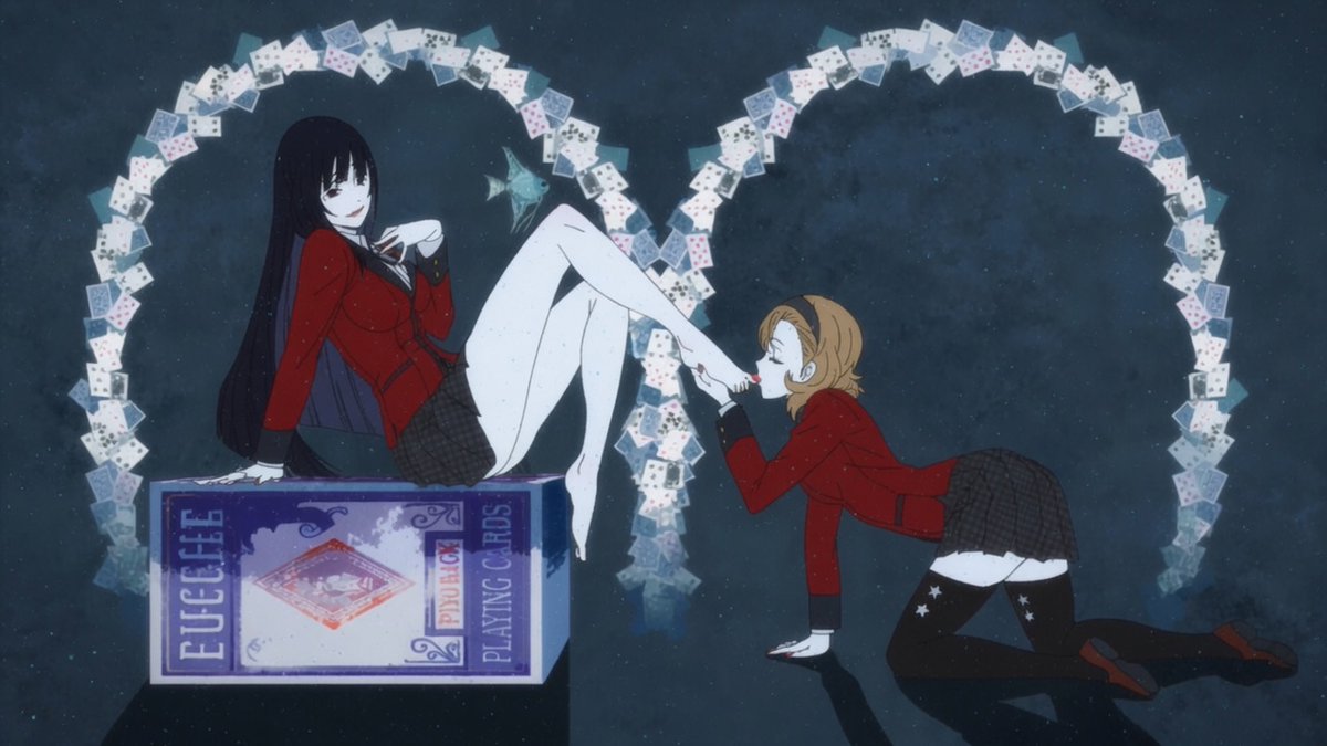 LastBami's tweet photo. This is Yumeko in full domina mode.
Itsuki on her knees, kissing her foot like a grateful little pet that just got a reward.
She completely owns her.
Would you want to be dominated by Yumeko like this?
#Kakegurui #YumekoJabami #ItsukiSumeragi https://t.co/soltqVETwI