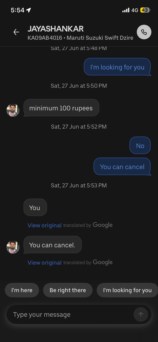 v_reddy154's tweet photo. @Uber Check, how drivers are fooling the passengers. https://t.co/bzHpL5oEP6