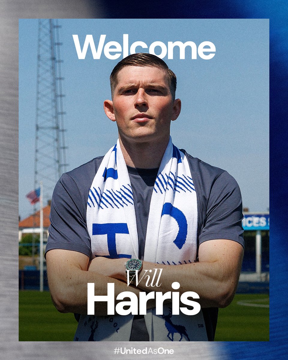 Official_HUFC's tweet photo. ✍️ Harris is Hartlepool!

We're delighted to confirm the signing of Will Harris from FC Halifax Town 👊