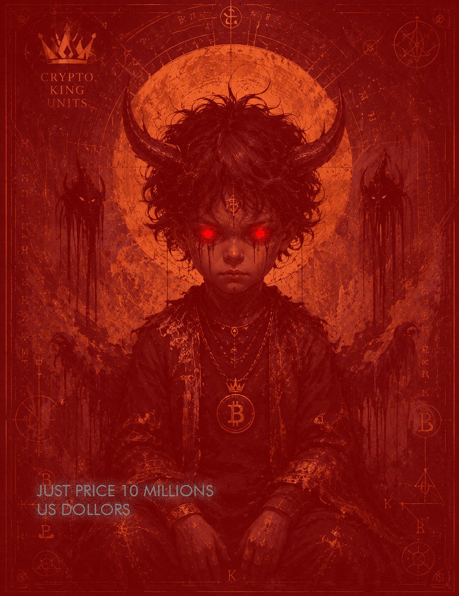 Cryptokingunit's tweet photo. Not made to be liked.
Made to be remembered.
Dark. Rare. One of One.
By Crypto King Units.
#Bitcoin #BTC #CryptoArt #DarkArt #LuxuryArt #RareArt #FineArt #DigitalArt #ArtCollector #BitcoinCommunity #CryptoCollector #Web3 #Collectors #OneOfOne #Exclusive #CryptoKingUnits https://t.co/erClnBLv8c