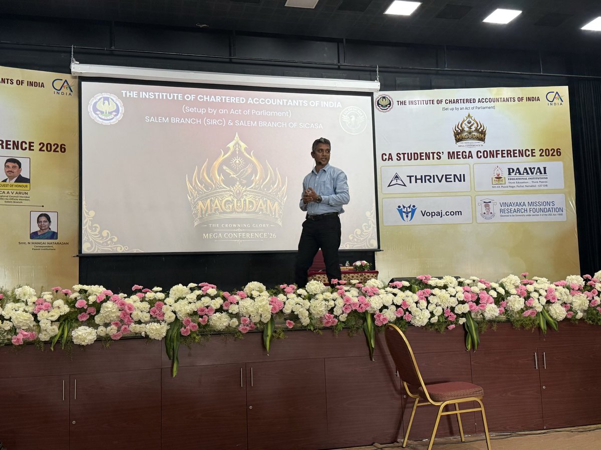 major_madhan's tweet photo. 700 Gen Z CA students.

I didn't talk marks.
I talked nation building ! 

Because India doesn't need more people who can read a balance sheet.

It needs people who refuse to lie on one.

#MAGUDAM26 🇮🇳 thank you @theicai for this wonderful initiative🇮🇳🇮🇳 https://t.co/Ht0LcbDVpf