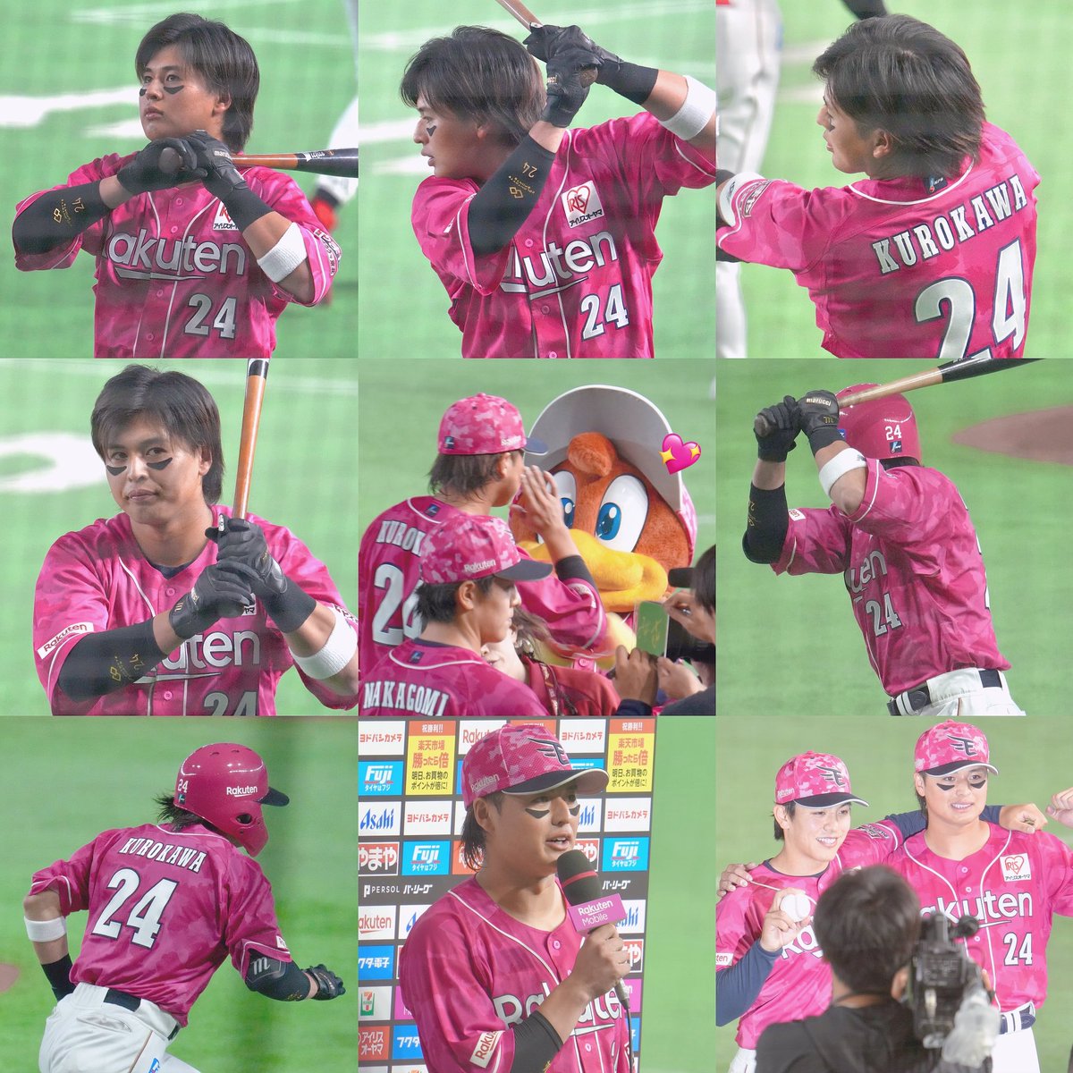 k__2kun's tweet photo. 楽天スーパーナイター✍🏻◝✩

#RakutenEagles #黒川史陽 https://t.co/L1XjZZjLRG